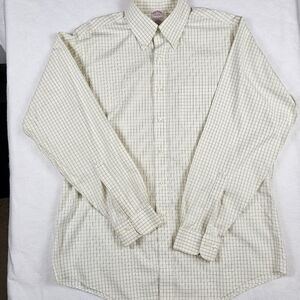 Brooks‎ Brothers The Original Polo Shirt Oxford 16 4/5 Long Sleeve Green Check